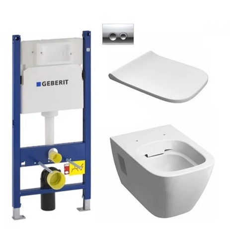 Комплект: Унитаз Kolo Modo + Инсталляция Geberit Duofix + Клавиша Delta 21 + Крышка Slim (L33120000+458.126.00.1+115.125.21.1+L30115000)