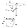 Умивальник підвісний Grohe Euro Ceramic, 55 (39336000)