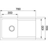 Кухонна мийка гранітна Franke OID 611, 78x50, чорний (114.0498.031)