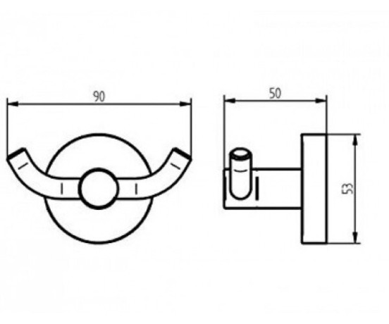 Крючок двойной Haceka Kosmos (1142254)