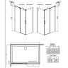Душова стінка Radaway Espera KDJ S1 90, ліва (380149-01L)
