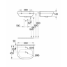 Умывальник подвесной Grohe Euro Ceramic, 55 (3933600H)