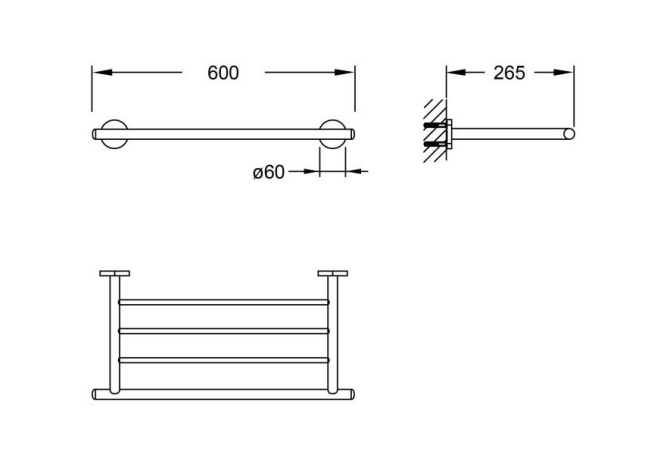 Полочка для полотенец Steinberg Serie 650 (650 2700)