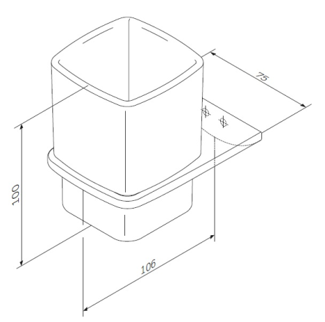 Склянка для зубних щіток AM.PM Inspire 2.0 (A50A34300)