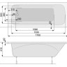 Ванна акрилова Pool Spa Klio, 170x70 (PWPA410ZN000000)