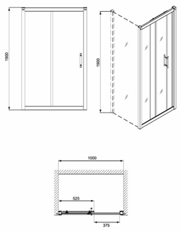 Душові двері Kolo Geo (560.133.00.3)
