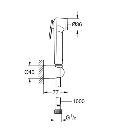 Гігієнічний душ Grohe Tempesta-F Trigger Spray 30 (26352000)