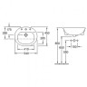 Умывальник врезной Villeroy&Boch O.Novo, 54 (41605501)