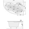 Ванна акрилова Pool Spa Mistral, права, 170x105 (PWA4T10ZN000000)