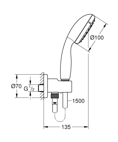 Душовий гарнітур Grohe Tempesta (26406001)