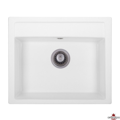 Кухонная мойка гранитная Granado Lerida, 56x51, белый (LERIDA-0405)