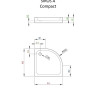 Душевой поддон Radaway Siros A Compact, 90x90 (SBA9917-2)