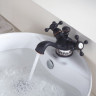 Cмеситель для умывальника Kraus Apollo, двухвентильный, шоколад (KEF-16000ORB)