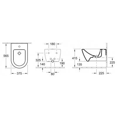 Біде підвісне Villeroy&Boch Subway 2.0 (540000R3)