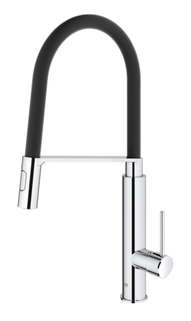 Змішувач для кухні Grohe Concetto, одноважільний, чорний (31491000)