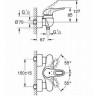Змішувач для душу Grohe Eurostyle, одноважільний, хром (33590003)