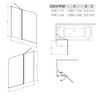 Шторка для ванни Radaway Eos II PND 110 L, ліва, 152x110 (206211-01L)