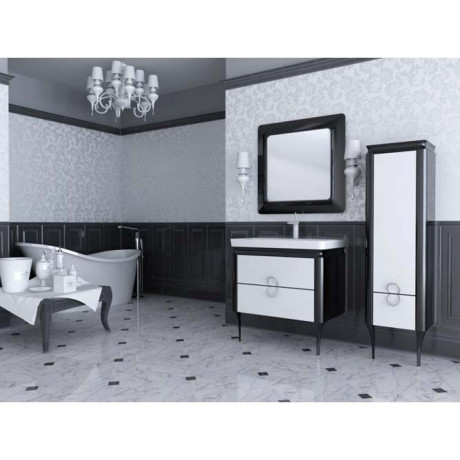 Зеркало в ванную Juventa Ticino, 80x80 (TСM-80BLACK)