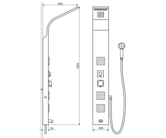 Душова панель Excellent More (ARAC.ML9304E)