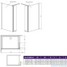 Душевая кабина Radaway Eos II Walk-In, правая, 100x100 (3799502-01R)