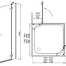 Душові двері Radaway Fuenta New KDD 80L, ліві (384061-01-01L)