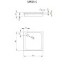 Душовий піддон Radaway Siros C, 80x80 (SBC8817-1)