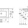 Умивальник підвісний Villeroy&Boch Venticello, 80 (41048LR1)