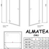 Душові двері Radaway Almatea DWJ 120L, ліві (31402-01-01N)