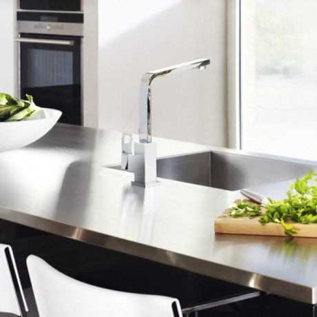 Смеситель для кухни Grohe Eurocube, однорычажный, хром (31255000)