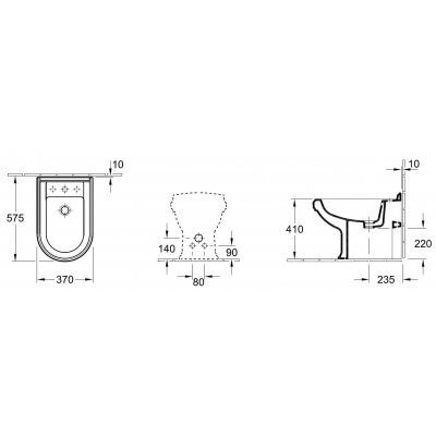Біде підлогове Villeroy&Boch Hommage (744200R2)