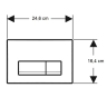 Смывная клавиша Geberit Delta 50, чёрный (115.119.DW.1)