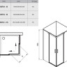 Душевая кабина Ravak Matrix MSRV4, 80x80 (1WV44U00Z1)