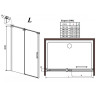Душові двері Radaway Espera DWJ 140L, ліві (380214-01L)