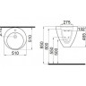 Умывальник подвесной Idevit Alfa, 51 (3101-2505)