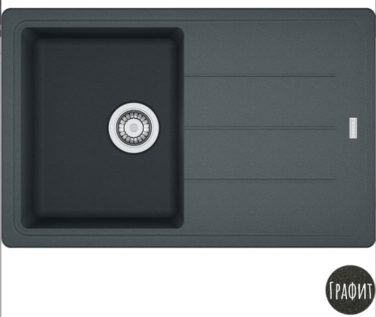 Кухонна мийка гранітна Franke BFG 611, 78x50, графіт (114.0258.038)