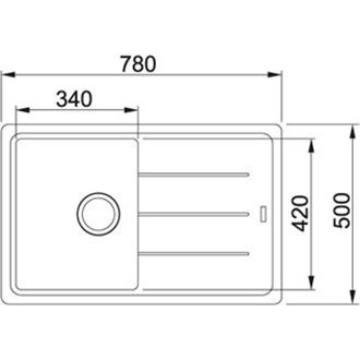 Кухонна мийка гранітна Franke BFG 611, 78x50, графіт (114.0258.038)