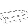 Душовий піддон Eger SMC, 90x80 (599-9080S)