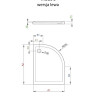 Душевой поддон Radaway Tasos E, 100x80 (STE1086-30L)