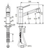 Змішувач для кухні Emmevi Piper, одноважільний, хром (CR45065)