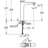 Змішувач для умивальника Grohe Eurostyle, одноважільний, хром (23570003)