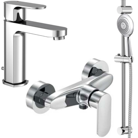 Комплект смесителей 3 в 1 Steinberg Triple One 111, хром (111 1121)
