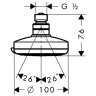 Верхній душ Hansgrohe Croma Vario (27441000)