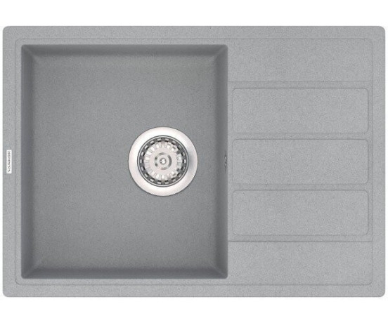 Кухонна мийка гранітна Vankor Orman, 61x49, сірий (ORMAN OMP 02.61 GRAY)