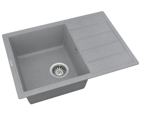 Кухонна мийка гранітна Vankor Orman, 61x49, сірий (ORMAN OMP 02.61 GRAY)