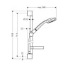 Душевой гарнитур Hansgrohe Croma 100 (27724000)