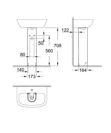 П'єдестал Grohe Bau Ceramic (39425000)