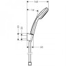 Душовий гарнітур Hansgrohe Croma 100 1jet/Porter (27575000)