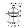 Верхній душ Hansgrohe Crometta Multi (28425000)