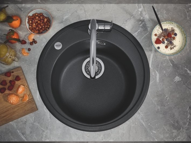 Кухонна мийка гранітна Grohe K200, 51x51, чорний (31656AP0)