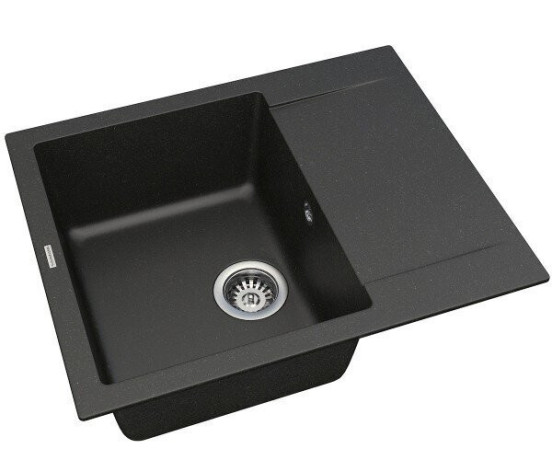 Кухонная мойка гранитная Vankor Orman, 61x49, черный (ORMAN OMP 02.61 BLACK)